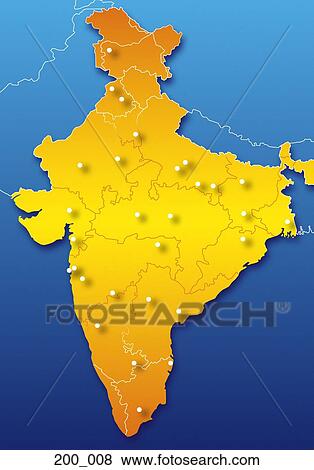 Map of India View Large Photo Image Stock Photo - Map of India. Fotosearch