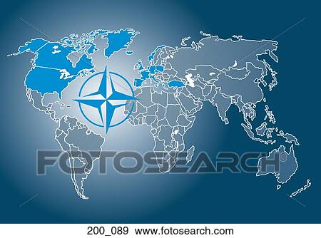 Map of Nato View Large Photo Image Stock Photo - Map of Nato. Fotosearch