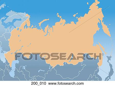 Map of Russia View Large Photo Image Stock Image - Map of Russia. Fotosearch