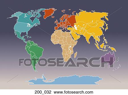 Map of the world View Large Photo Image Stock Image - Map of the world. Fotosearch