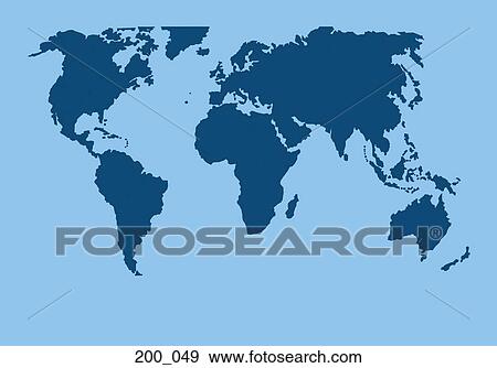 Map of the world View Large Photo Image Stock Photo - Map of the world. Fotosearch