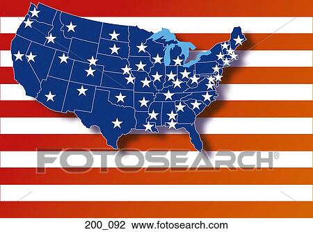 Map of USA View Large Photo Image Stock Image - Map of USA. Fotosearch