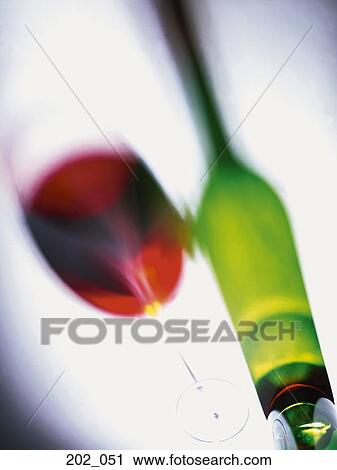 Stock Image - Glass of wine. Fotosearch