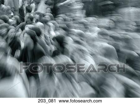 Stock Image - Crowd of people. Fotosearch