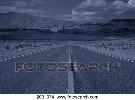 Picture - Desert road. Fotosearch
