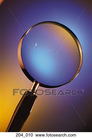 Stock Image - Magnifying glass. Fotosearch