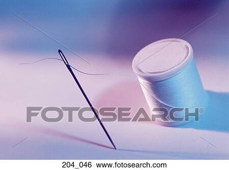 Needle and thread View Large Photo Image Stock Photograph - Needle and thread. Fotosearch