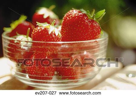 Bowl of strawberries View Large Photo Image Stock Photo - Bowl of strawberries. Fotosearch
