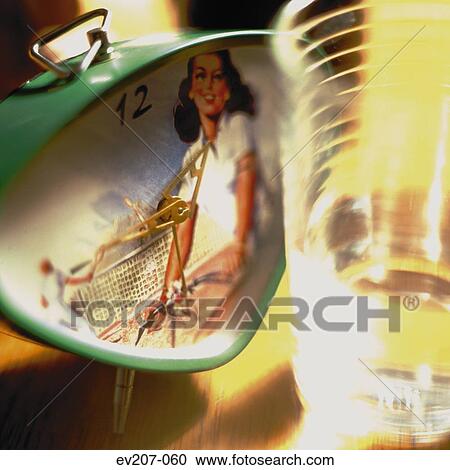Stock Image - Fifties' clock. Fotosearch