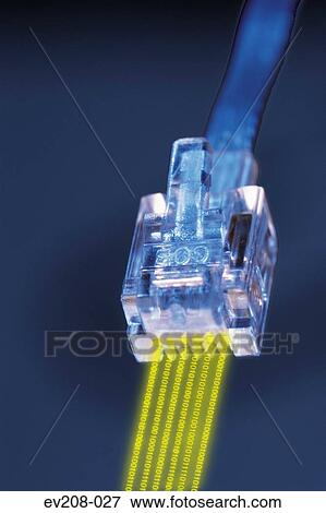 Stock Photo - Data streaming. Fotosearch