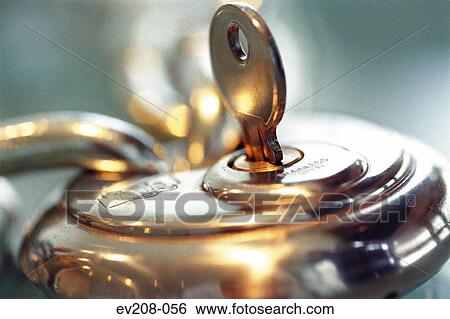 Lock and key View Large Photo Image Stock Photograph - Lock and key. Fotosearch