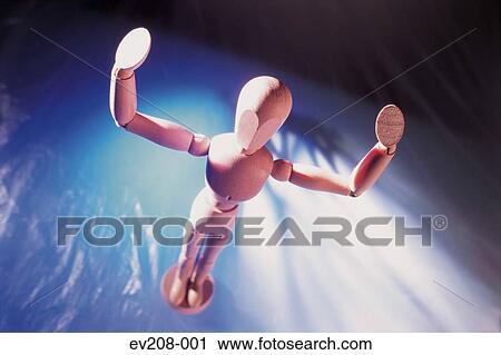 Stock Image - Wooden man. Fotosearch
