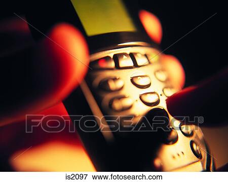 Stock Photo - Mobile phone. Fotosearch