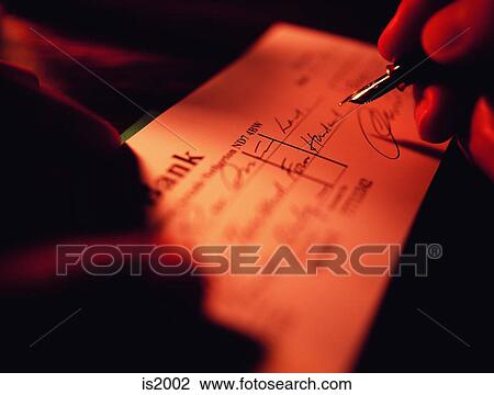 Writing cheque View Large Photo Image Stock Image - Writing cheque. Fotosearch