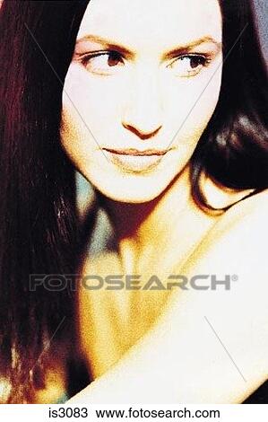 Stock Image - Portrait of woman. Fotosearch