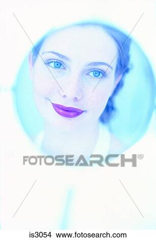 Woman in mirror View Large Photo Image Picture - Woman in mirror. Fotosearch