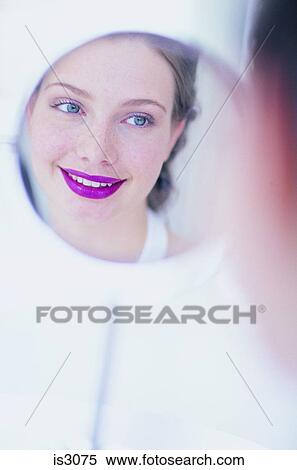 Woman in mirror View Large Photo Image Stock Photography - Woman in mirror. Fotosearch