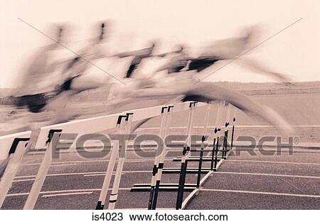 Stock Image - Hurdles. Fotosearch