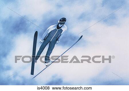 Ski jumper View Large Photo Image Stock Photo - Ski jumper. Fotosearch