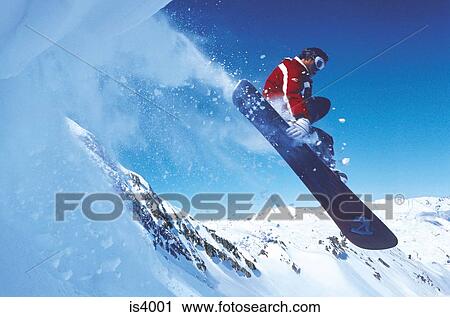 Stock Image - Snowboarder. Fotosearch