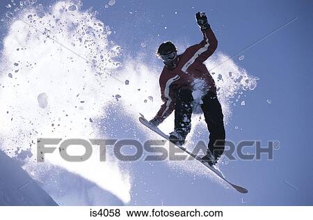 Stock Photo - Snowboarder. Fotosearch
