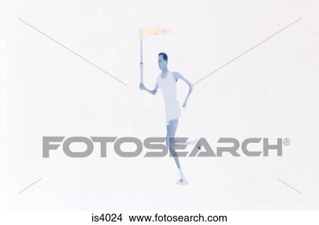 Picture - Torch bearer. Fotosearch