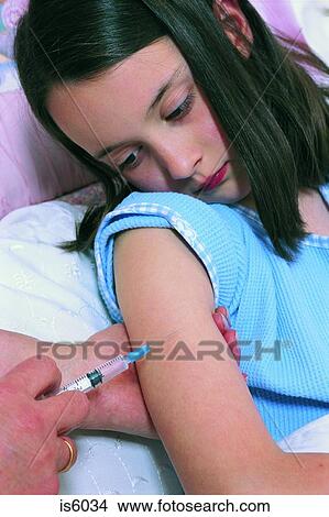 Picture - Ill girl. Fotosearch