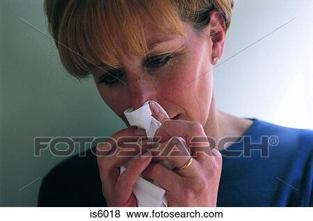 Woman with cold View Large Photo Image Stock Photo - Woman with cold. Fotosearch