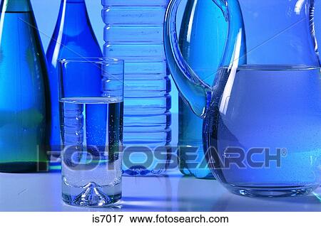 Bottled water View Large Photo Image Stock Photo - Bottled water. Fotosearch
