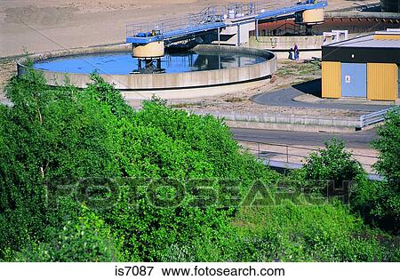 Stock Photo - Sewage works. Fotosearch