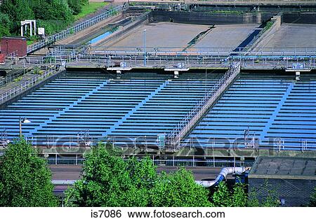 Stock Photograph - Sewage works. Fotosearch