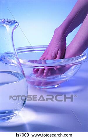 Stock Photo - Washing hands. Fotosearch