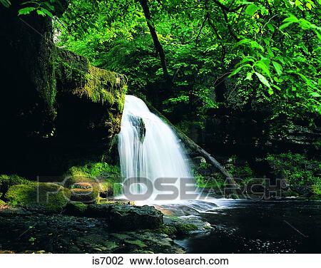 Waterfall View Large Photo Image Stock Image - Waterfall. Fotosearch