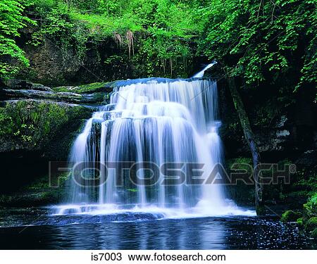 Waterfall View Large Photo Image Stock Image - Waterfall. Fotosearch
