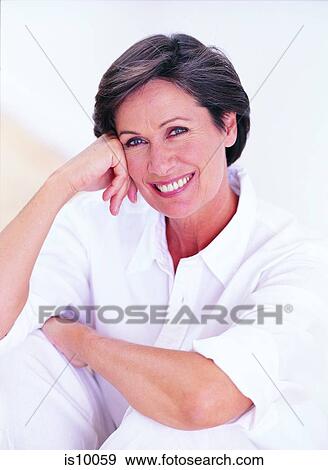 Stock Photo - Portrait of woman. Fotosearch