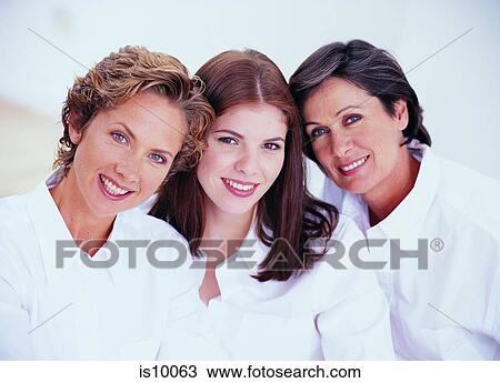 Three women View Large Photo Image Stock Image - Three women. Fotosearch