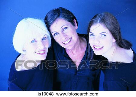 Stock Photo - Three women. Fotosearch