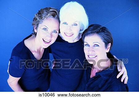 Three women View Large Photo Image Stock Photograph - Three women. Fotosearch