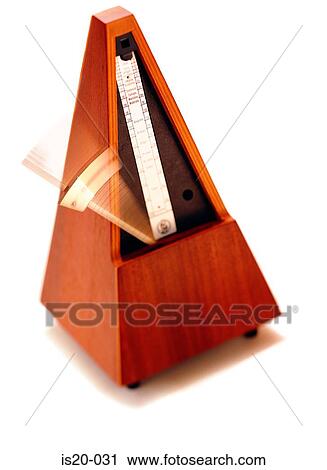 Stock Image - Metronome time, tempo, measurement, gauge, rhythm, pendulum, music, metronome, metronomes. Fotosearch