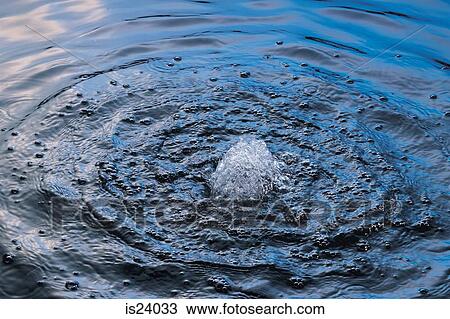 Stock Image - Bubbles and waves. Fotosearch