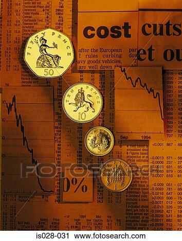 Stock Image - Coins. Fotosearch
