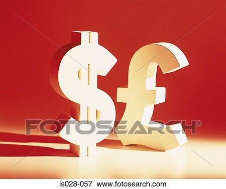 Stock Photo - Pound and dollar. Fotosearch