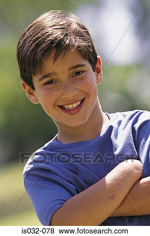 Stock Photo - Smiling boy. Fotosearch