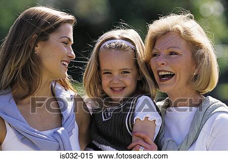 Stock Photography - Three generations. Fotosearch
