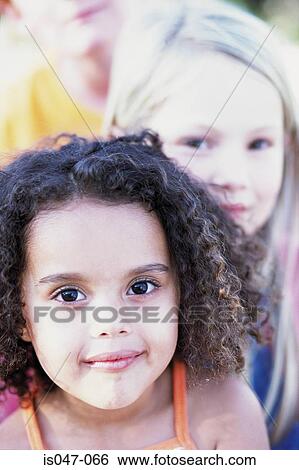 Portrait of two girls View Large Photo Image Stock Photograph - Portrait of two girls . Fotosearch