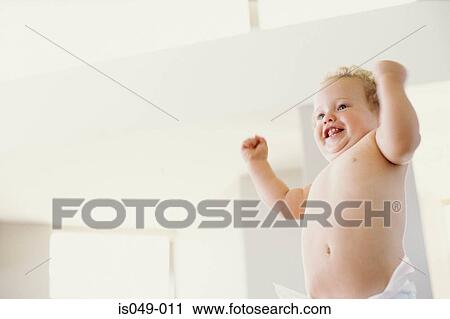 Stock Image - Baby laughing. Fotosearch