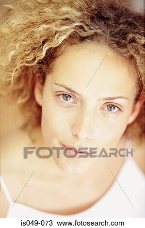 Stock Image - Portrait of a woman. Fotosearch