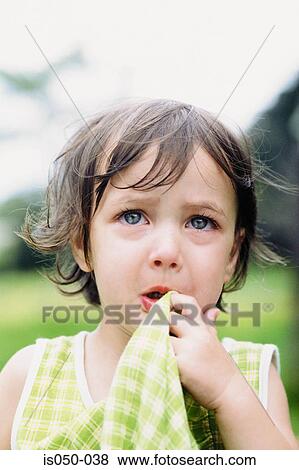 Little girl crying View Large Photo Image Stock Photo - Little girl crying. Fotosearch