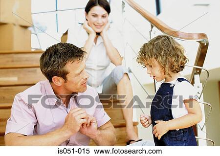 Father talking to daughter View Large Photo Image Stock Photography - Father talking to daughter. Fotosearch