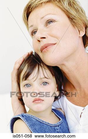 Grandmother with granddaughter View Large Photo Image Stock Photo - Grandmother with granddaughter. Fotosearch